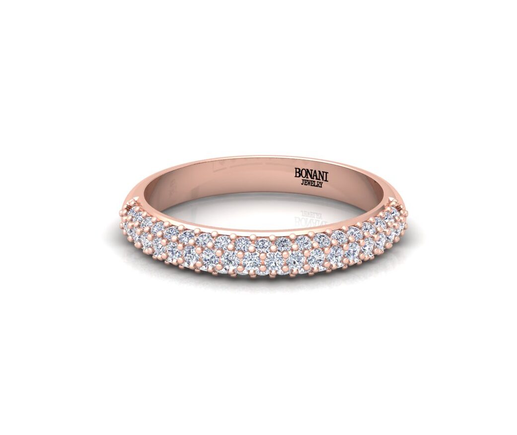 טבעת יהלומים קלאסית בעיצוב יוקרתי דגם DAFNI טבעת יהלומים קלאסית בעיצוב יוקרתי דגם DAFNI