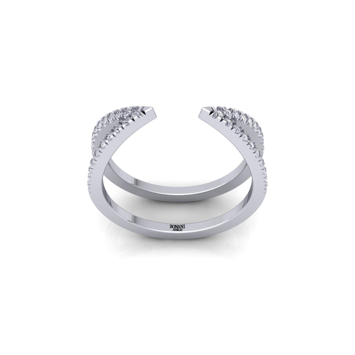 טבעת יהלומים עדינה מזהב 14 קראט טבעת יהלומים עדינה מזהב 14 קראט