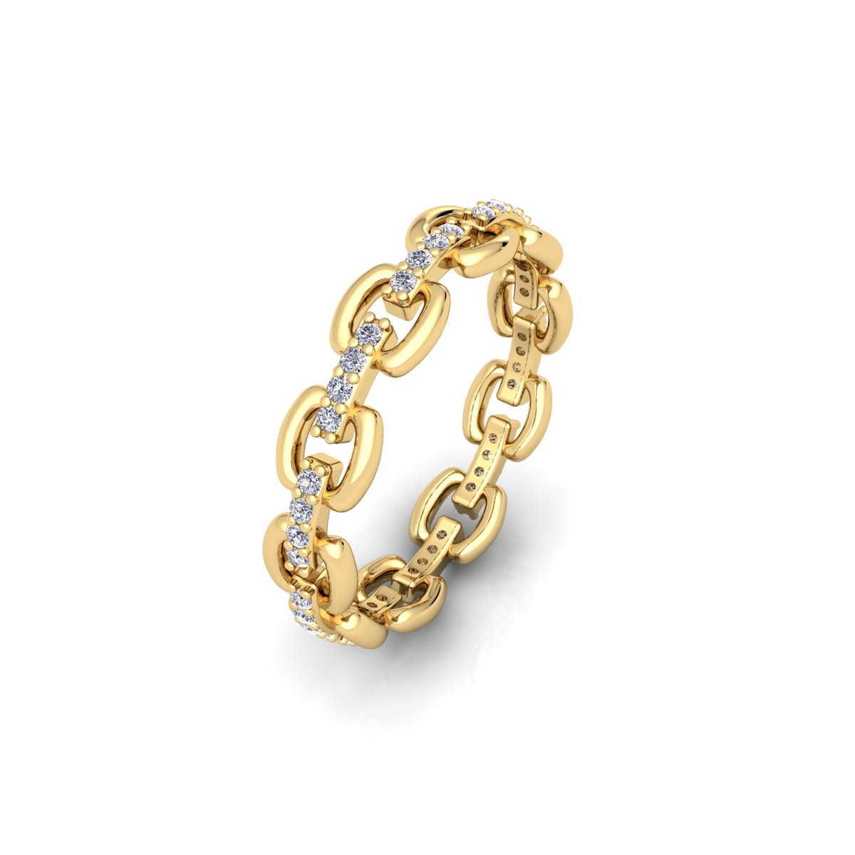 4 View_Per_Top_01White Matte_1_Yellow Gold new new_01_GJ טבעת GABRIELLA בסגנון עיצוב של Bonani