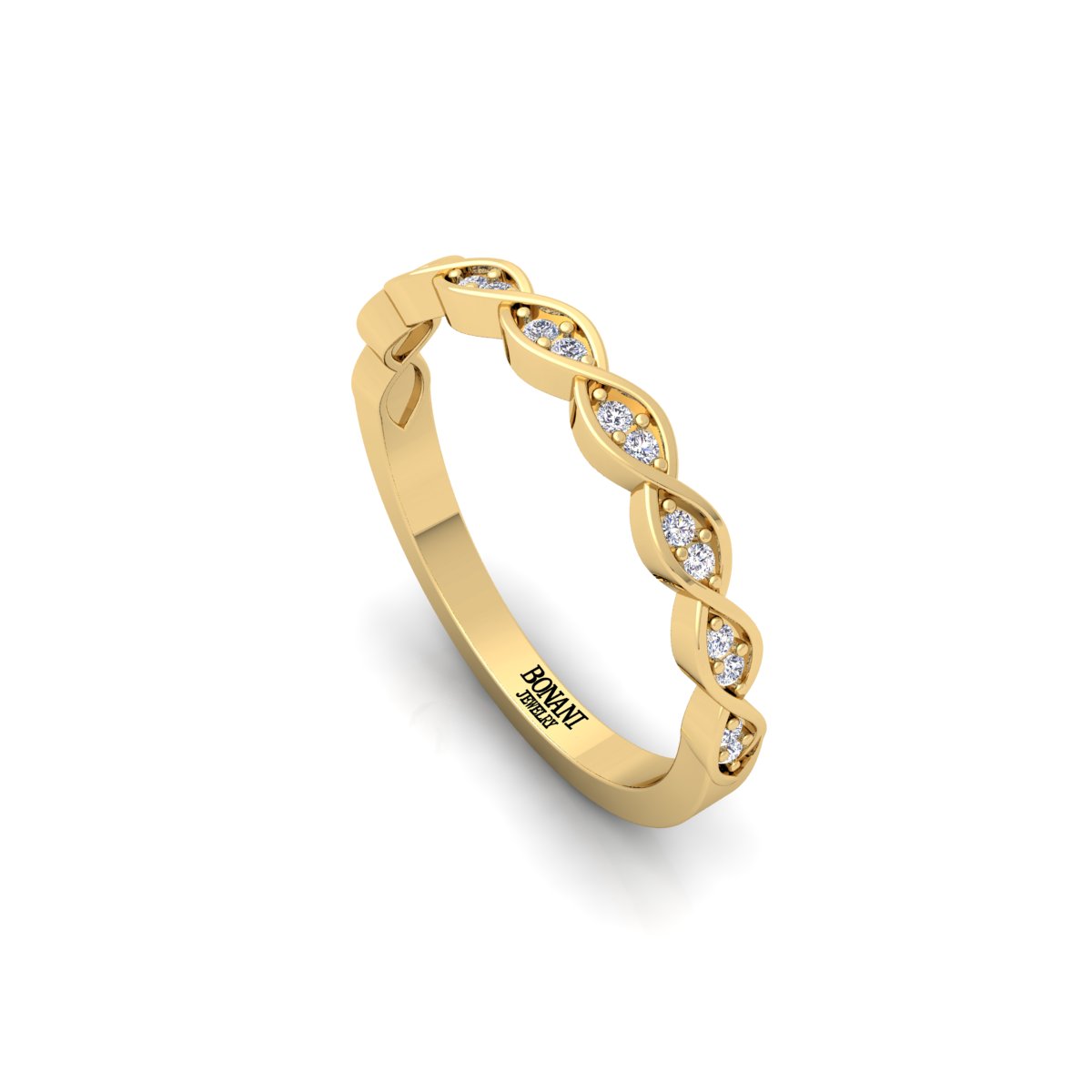 4 View_Perspective_01White Matte_1_Yellow Gold new new_01_GJ_BlackGold טבעת יהלומים