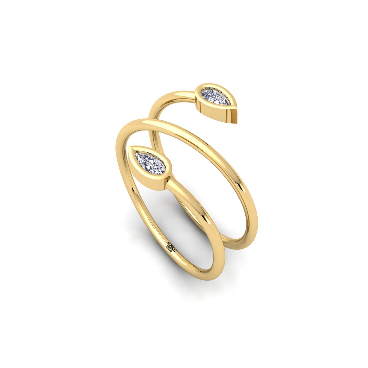 טבעת זהב צהוב RILEY טבעת זהב צהוב RILEY