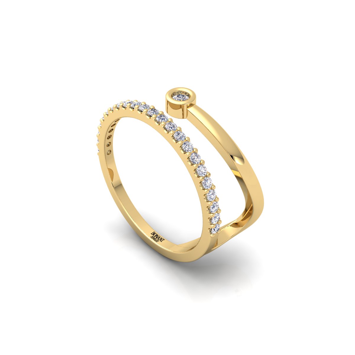 טבעת יהלומים