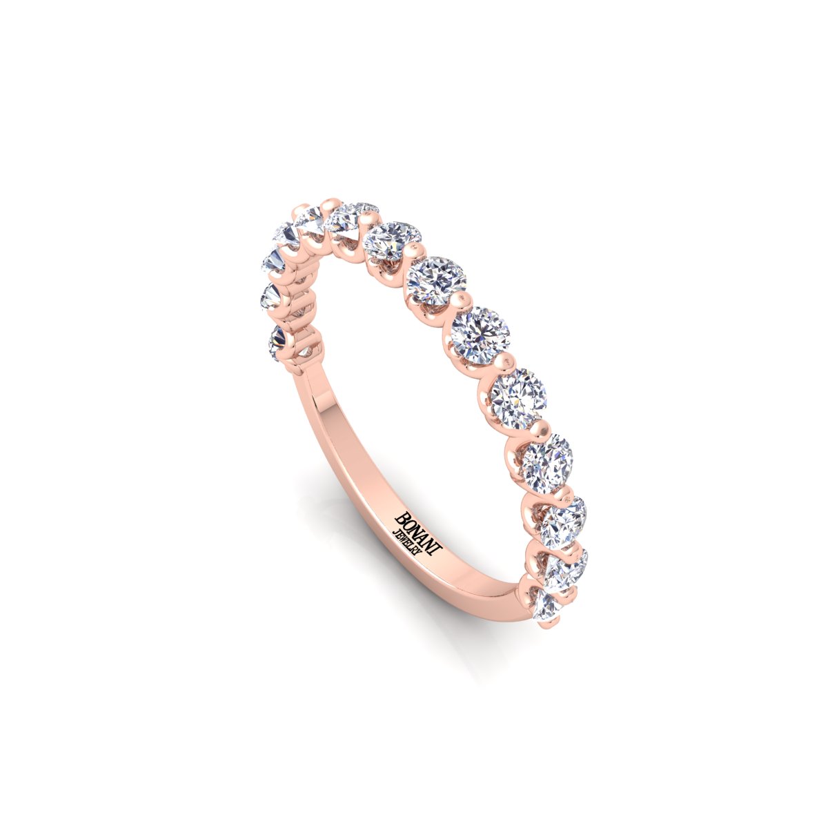 טבעת איטרניטי עם יהלומים – צילום באור טבעי