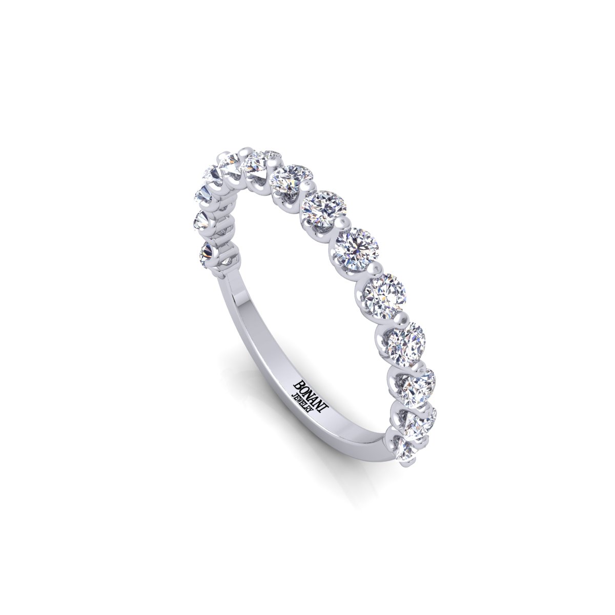 טבעת איטרניטי עם יהלומים – צילום באור טבעי