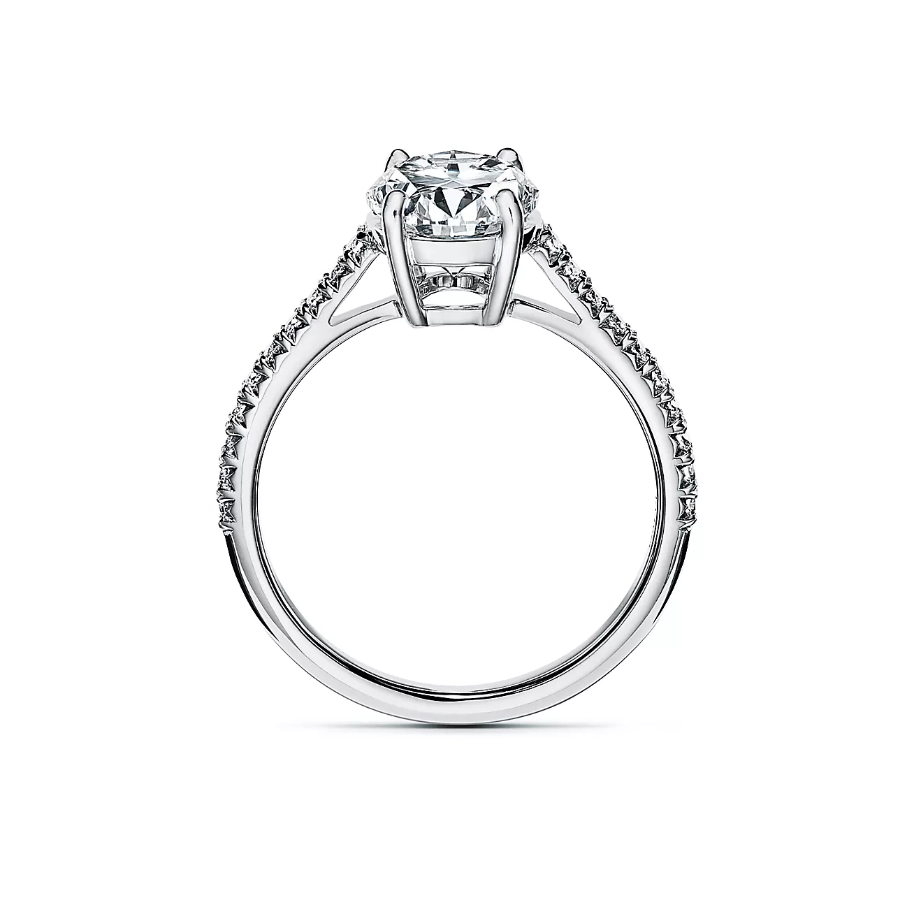 טבעת אירוסין אובל יהלום מעבדה