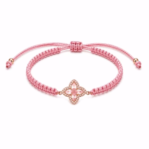 צמיד Floréa Morganite Pink עם אבני מורגנייט ויהלומי מעבדה